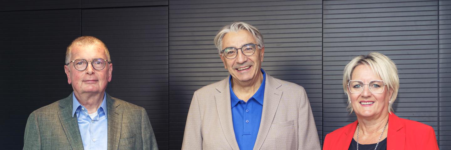 Medienratsvorsitzender Prof. Stephan Ory, TLM-Direktor Jochen Fasco, LMS-Direktorin Ruth Meyer